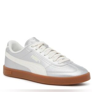 NWOT - Puma Club Era Ii Metallic Silver Sneakers